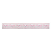 Mooie baby Girl Pink Elephant Grosgrain Lint (Voorkant)