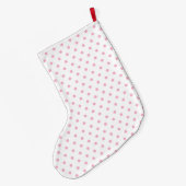 Mooie baby Girl Pink Elephant Grote Kerstsok (Achterkant (Hangend))