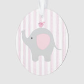 Mooie baby Girl Pink Elephant Ornament (voorkant)