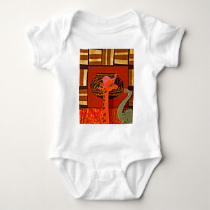 Mooie baby grappige giraffe romper