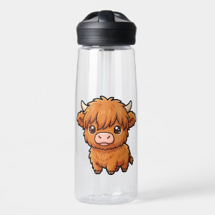 Mooie Baby Highland Koeien Waterfles