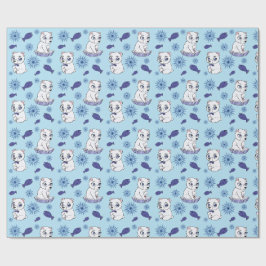 Mooie baby ijsberen patroon inpakpapier