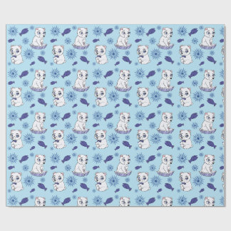 Mooie baby ijsberen patroon inpakpapier