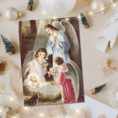 Mooie  Baby Jezus en Angels Kerstmis Feestdagenkaart