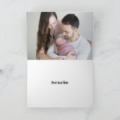 Mooie baby-jongen Foto van Newborn Announge Kaart (Binnen)