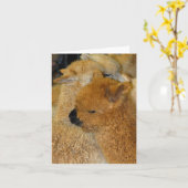 Mooie baby kaart (Gele Bloem)