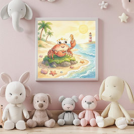 Mooie Baby Kanker Dierenriem Muur Kunst Poster