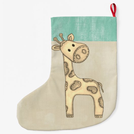 Mooie Baby kerstmis Grote Kerstsok (Achterkant)