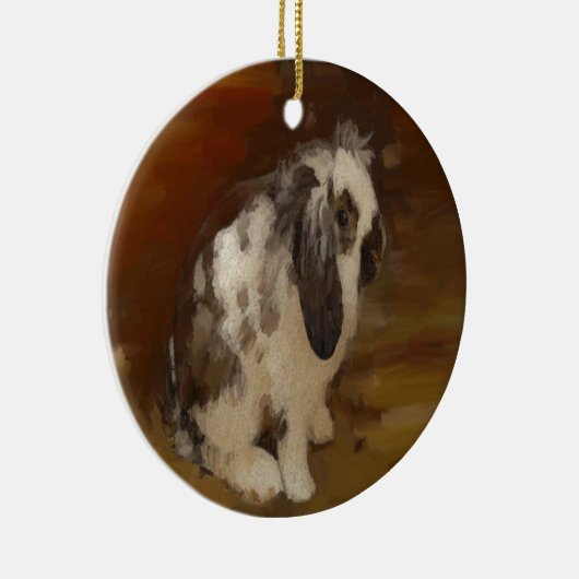 Mooie Baby konijn/kit Keramisch Ornament (Rechts)