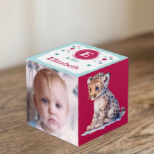 Mooie baby luipaard foto naam voor roze kinderkame