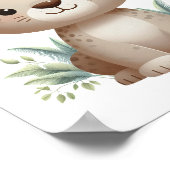 Mooie baby-luipaard safari muurkunst poster (Hoek)
