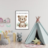 Mooie baby-luipaard safari muurkunst poster