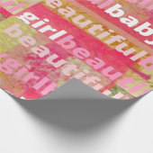 Mooie baby meisje Collectie Cadeaupapier (Hoek)