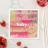 Mooie baby meisje Collectie Servet (Insitu)