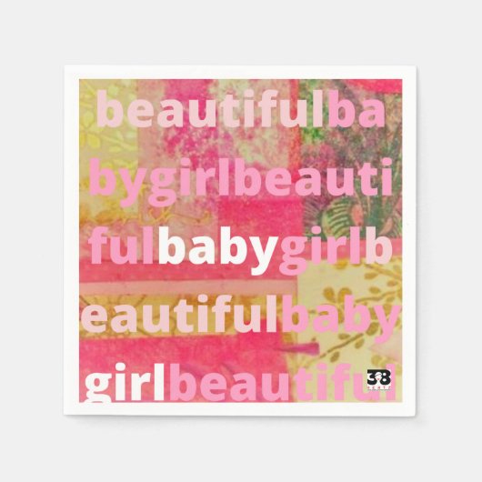 Mooie baby meisje Collectie Servet (Voorkant)