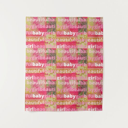 Mooie baby meisje Collectie Wandkleed (Voorkant)