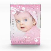 Mooie Baby Meisje Foto met Naam en Datum (Voorkant)