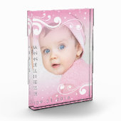 Mooie Baby Meisje Foto met Naam en Datum (Links)