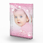 Mooie Baby Meisje Foto met Naam en Datum (Rechts)