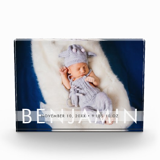 Mooie Baby met naam Fotoblokken (Voorkant)