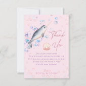 Mooie baby Narwhal en bubbels Dank je wel auto Bedankkaart (Voorkant)