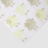 Mooie Baby neutraal gele vogelkuikens Tissuepapier (Detail)