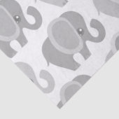 Mooie Baby Neutrale grijze olifant Tissuepapier (Detail)