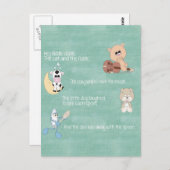 Mooie Baby Nursery Rhymes Briefkaart (Voorkant / Achterkant)