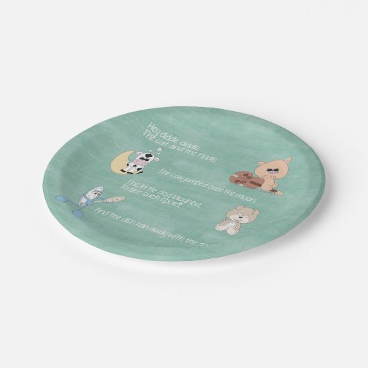 Mooie Baby Nursery Rhymes Papieren Bordje (Gekanteld)