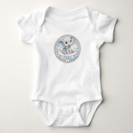 Mooie Baby Olifant  Baby Borrel Romper