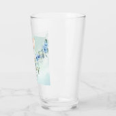 Mooie Baby Olifant Blauwe Rozen Glas (Links)