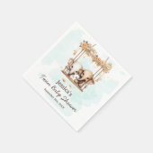 Mooie Baby Olifant Jongens of Meisjes Twin Baby Sh Servet (Hoek)