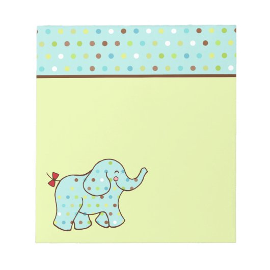 Mooie Baby Olifant Notitieblok Cadeau (Voorkant)