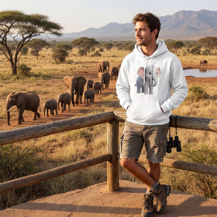 Mooie Baby Olifant Nursery Cartoon Hoodie