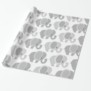 Mooie Baby olifanten Cadeaupapier