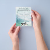 Mooie Baby Pinguïns Baby Naam Race Game Flyer (Hand)