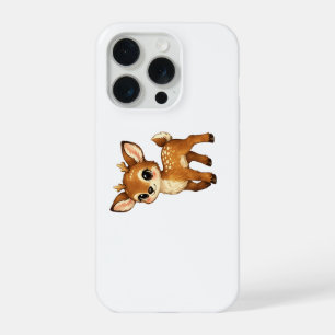 Mooie baby reekalf cartoon bos herten kinderkamer iPhone 15 pro case