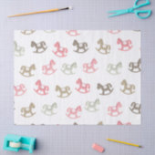 Mooie Baby Rocking Horses Tissuepapier (Craft)