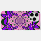 Mooie Baby Roze Bloemen Paarse Schaduw Motief Art Case-Mate iPhone Case (Achterkant (horizontaal))