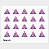 Mooie Baby Roze Bloemen Paarse Schaduw Motief Art Sticker (Vel)