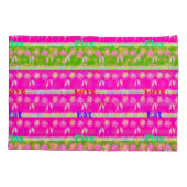 Mooie Baby roze Floral Edgy Design King-grootte Kussensloop (Achterkant-Links)