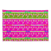 Mooie Baby roze Floral Edgy Design King-grootte Kussensloop (Achterkant-Rechts)