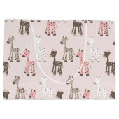 Mooie Baby Roze Giraffe Large Cadeautasje (Achterkant)