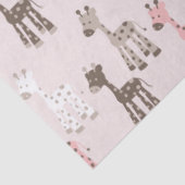 Mooie Baby Roze Giraffe Tissuepapier (Detail)