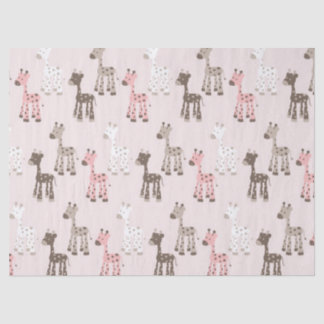 Mooie Baby Roze Giraffe Tissuepapier