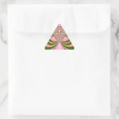Mooie baby roze groene en witte Kaleidoscoop Sticker (Tas)