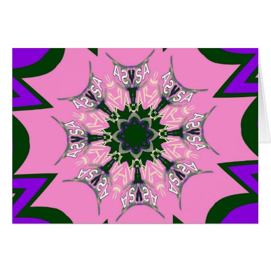 Mooie baby roze paarse schaduwmotief (Voorkant Horizontaal)