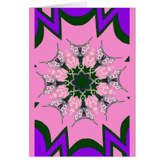 Mooie baby roze paarse schaduwmotief (Voorkant)