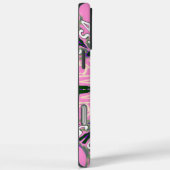 Mooie baby roze paarse schaduwmotief Case-Mate iPhone case (Achterkant / Rechts)