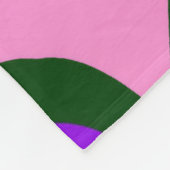 Mooie baby roze paarse schaduwmotief fleece deken (Hoek)